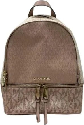 Michael Kors Pre-owned Backpacks, female, Brown, Size: ONE SIZE Pre-owned Fabric Backpack