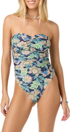 O'Neill Mermaid Floral Ubud One-Piece Swimsuit in Navy at Nordstrom, Size Xx-Large