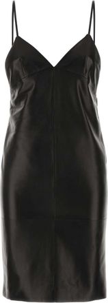 Saint Laurent Leather Slip Dress