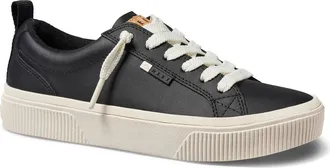 Reef Lay Day Dawn Sneaker in Black Leather at Nordstrom, Size 9.5
