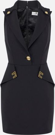 Elisabetta Franchi dubbellaagse mini-jurk van stretchcr&ecirc;pe