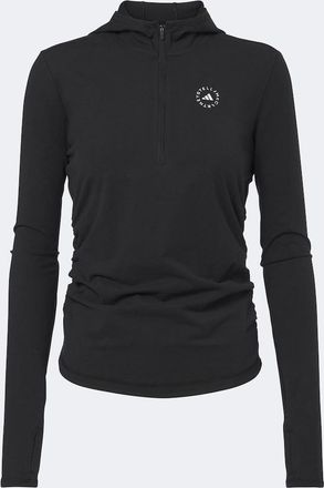adidas by Stella McCartney Logo jersey half-zip hoodie