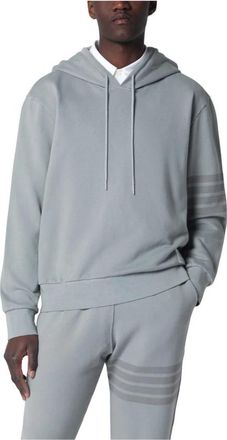 Thom Browne Long Sleeve Hoodie Pullover - Heren - Hoodies - Grijs - L - Hoodies & sweatvesten