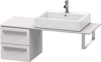 Duravit Duravit X-large Armario Base Para Consola 6522, 2 Cajones, 400mm, Color (frente/cuerpo): Blanco Lila Seda Laca Mate - Xl652208787