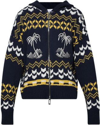 Rhude Palma hoodie met rits - Zwart