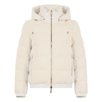 Moorer Janaya-DY Jas - Dames - Jassen - Wit - Maat: XS Wol