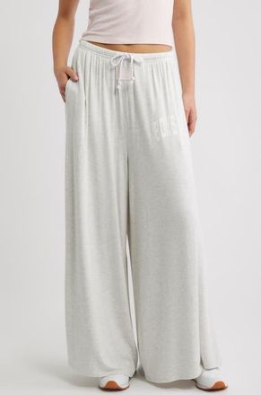 Boys Lie Pinky Promise Leah Wide Leg Lounge Pants in Grey at Nordstrom, Size X-Large