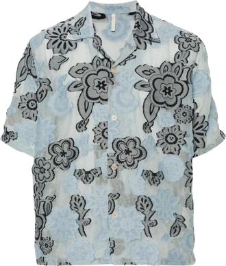 Sunflower Overhemden, Heren, Blauw, L, Katoen, Cayo Shirt