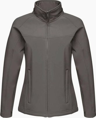 Regatta Womens Regatta Professional Ladies Uproar Softshell Wind Resistant Jacket - Grey - Size: 12