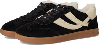 Vince Oasis Shearling Lace-up Shoes Womens Shoes Black : 6.5 M, Leather