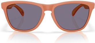 Oakley 55mm Polarized Rectangular Sunglasses in Matte Ginger /Prizm Grey at Nordstrom