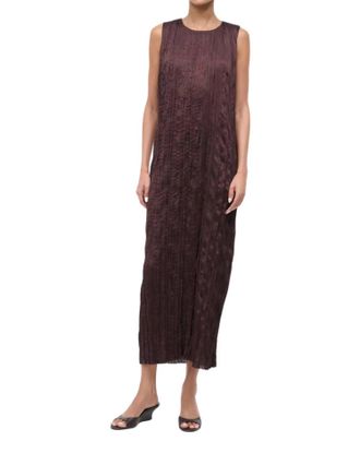 Staud Mizu Maxi Dress In Earth