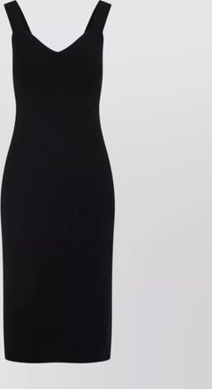 Max Mara teak compact midi dress