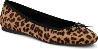 Birdies The Hummingbird Flats in Leopardprint Calf Hair at Nordstrom, Size 10.5