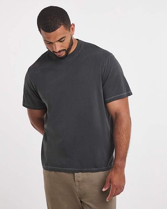 Jacamo Garment Dyed Relaxed Fit T-Shirt
