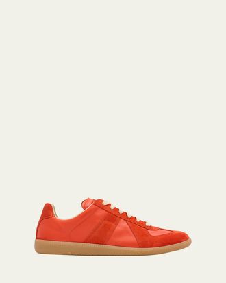 Maison Margiela Replica Suede & Leather Sneakers