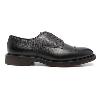 Doucal's Leren Derby Schoenen - Heren - Nette schoenen - Bruin - 46 EU - Leer - Schoenen