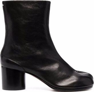 Maison Margiela Boots Leather Black Tabi Ankle Boots H60