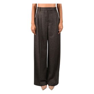 Msgm Pantalones anchos - Trousers - Mujer - Marr&oacute;n - XL