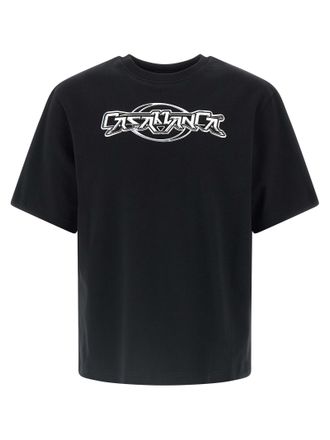 Casablanca Black Organic Cotton Mens T-Shirt
