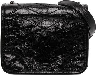 Saint Laurent Pre-owned Saint Laurent Crinkled Calfskin Niki Wallet on Chain Ladies G7M6J67E1IYGAGLI