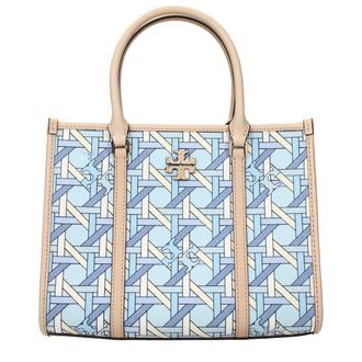 Tory Burch Light Blue Fabric Womens Handbag