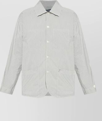 Jacquemus tailored blazer curved hem striped chest pocket