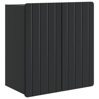 vidaXL Armario De Pared Negro 59 X 31 X 64 Cm Madera De Ingenier&iacute;a Vidaxl