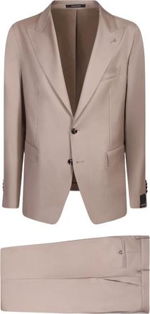 Tagliatore Single Breasted Suits - Heren - Business pakken - Beige - S - Kostuums