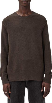 AllSaints Statten Crewneck Sweater in Mole Brown at Nordstrom, Size Xx-Large