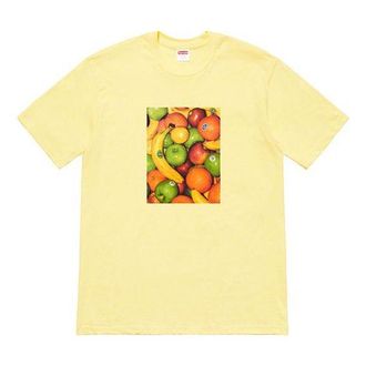 SUPREME SS19 Fruit Tee Pale Yellow SUP-SS19-242