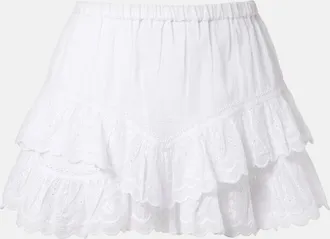 Isabel Marant Jocadia broderie anglaise cotton shorts