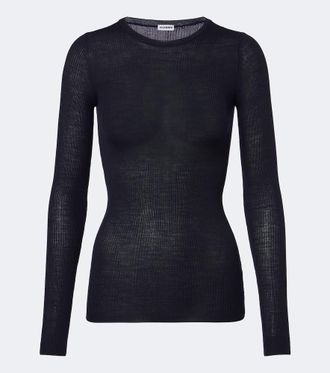 Jil Sander Ribbed-knit wool sweater