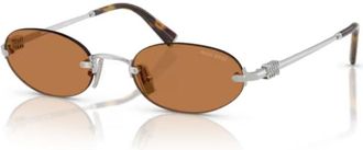 Miu Miu 0mu A54s Oval Brown Lenses