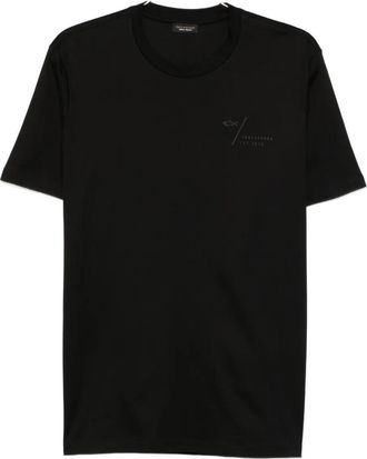 Paul & Shark T-Shirt In Cotone Con Stampa Sul Retro-Uomo