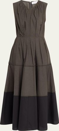 Proenza Schouler Kailey Tiered Poplin Maxi Dress