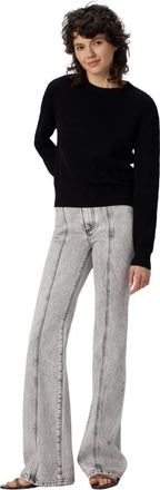 Missoni Crew Neck Sweater With Chevron Pattern in Black at Nordstrom, Size 44 It