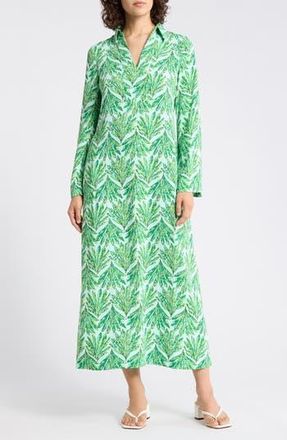 Lilly Pulitzer Simona Long Sleeve Shift Dress in Kitts Green Shady Babe at Nordstrom Rack, Size Xx-Small