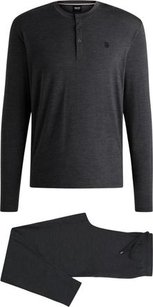 HUGO BOSS Hugo Boss-Pyjama - Heren - Pyjama - Grijs - M - Nachtkleding