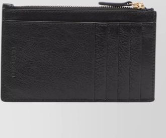 Balenciaga city lambskin zip card holder