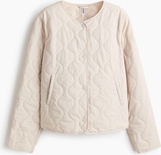 H&M Gesteppte Nylonjacke - Beige