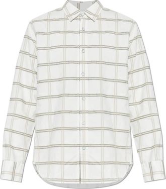 Rag & Bone Tomlin Brushed Oxford Shirt - Heren - Casual Overhemden - Wit - 2XL - Katoen - Overhemden