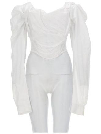 Vivienne Westwood Sunday Corset Puff Sleeves Blouse