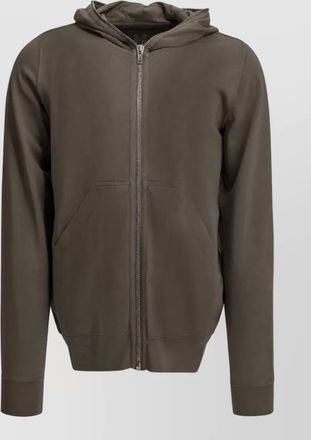 Rick Owens cotton zip up hooded jacket