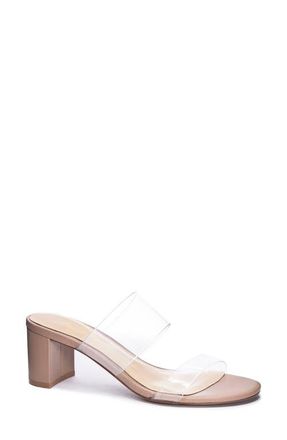 42 Gold Liya Slide Sandal in Clear at Nordstrom, Size 11