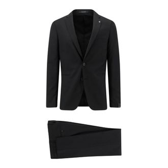 Tagliatore Single-breasted Suit - male - Tagliatore - Single Breasted Suits - Black - XL - Suits