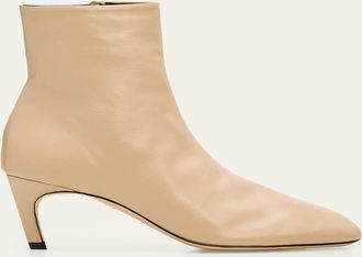 Toteme 50mm Soft Nappa Leather Ankle Boots