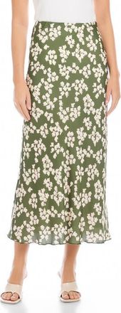 Fifteen Twenty Eva Bias Cut Midi Skirt in Print at Nordstrom, Size X-Large