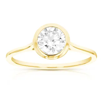 Vir Jewels 1.25 cttw Lab Grown Diamond Engagement Solitaire Ring in 14K Yellow Gold For Women
