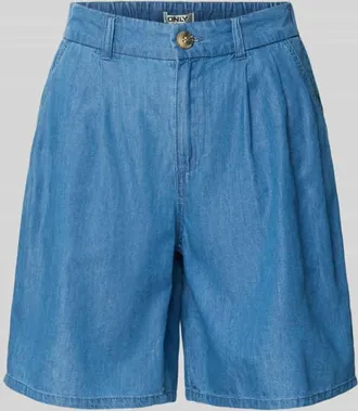 Only Relaxed Fit Jeansshorts aus Baumwoll-Lyocell-Mix Modell BEA in Jeansblau, Gr&ouml;&szlig;e XL